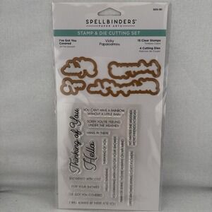 Spellbinders‎ Etched Stamp & Dies Cutting Set I've Got You Covered SDS-181
